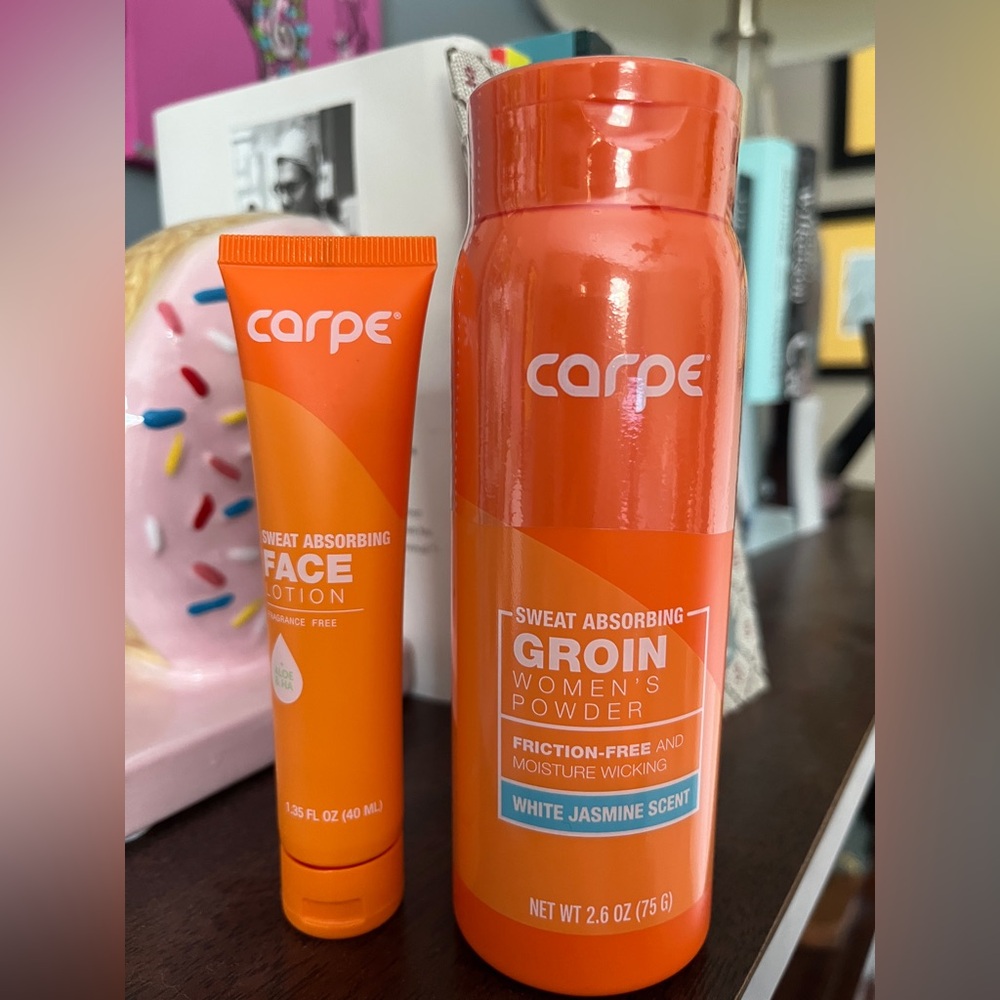 Carpe Sweat Absorbing Face Lotion and Groin Powder